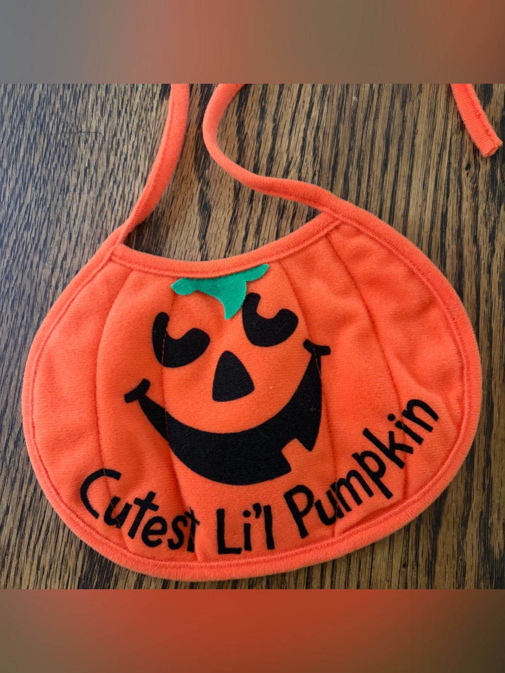 Vintage Avon Halloween Cutest Little Pumpkin Bib🎃❤️